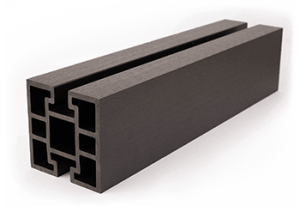 Element zárt kerítésrendszer - K120-120-4 WPC oszlop
