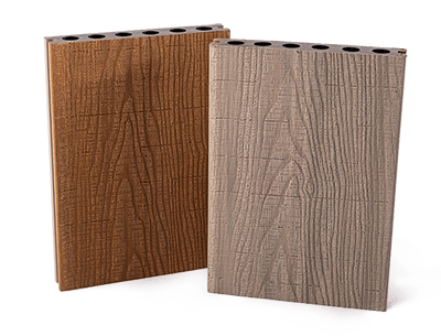 Real Wood co-extrudált teraszburkolatok - Világosbarna – Világosszürke